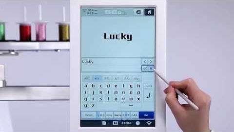 [BrotherSupportSewing] Selecting & editing the alphabet patterns / 文字模様を入力し編集する