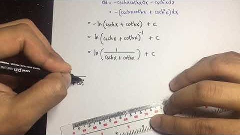Integrals of Hyperbolic Functions Part 2