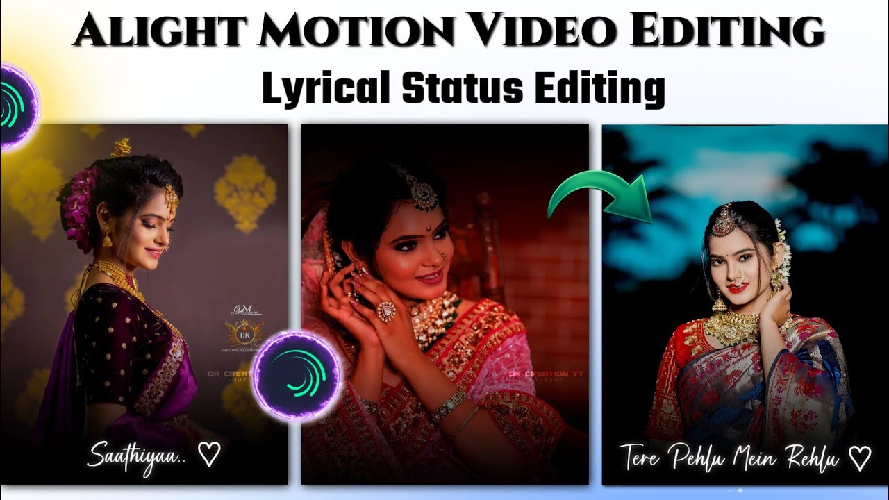 Sathiya Song Editing Lyrics Status Editing Alight Motion Video