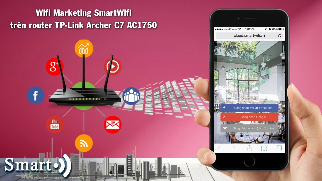 Wifi Marketing Smartwifi trên router TP-Link Archer C7 🆕