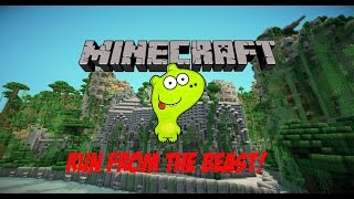 Minecraft: skydoesminecraft server: Run from the beast