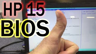 Hp Laptop Model 15 How To Get Into The Bios Youtube