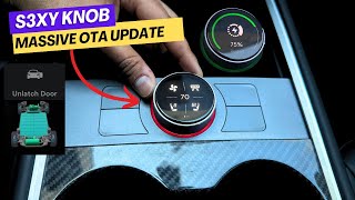 Tesla S3XY Knob Got a MASSIVE OTA Software Upgrade (Door Unlatch | Seats | Offroad ) #tesla