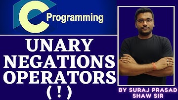15 unary negations operators (!) | C Programming Language |