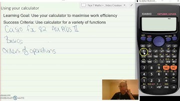 Casio fx 82 AU Plus II basics