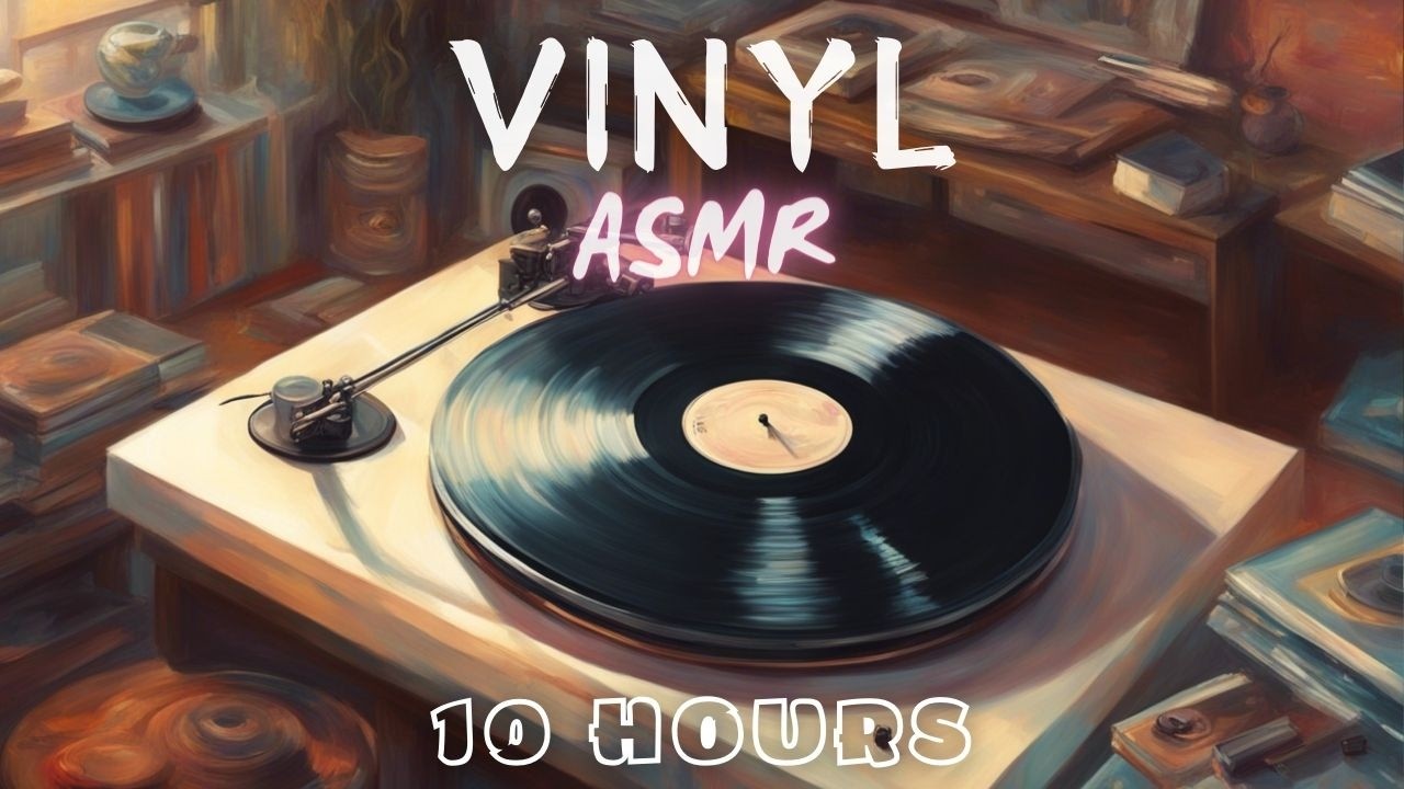 🎵 Vinyl Static Ambience: 10 Hours for a Peaceful Sleep 😴🔒