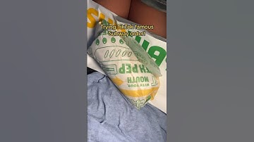 Trying TikTok famous Subway order! #subway #subwaysandwich #sandwich #sandwichlover #fastfoodorder