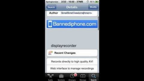 How to get display recorder ios5