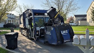 LRS garbage truck on recycle 