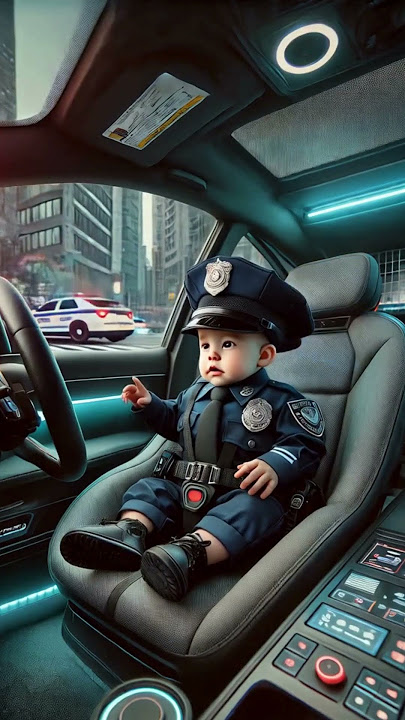 Polisi Bayi Bertugas: Petugas Terlucu di Kota! #bayilucu #polisi #polisibayi #bayimenggemaskan