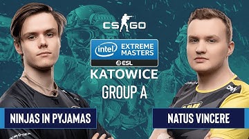 CS:GO - Natus Vincere vs. Ninjas in Pyjamas [Train] Map 2 - Group A - IEM Katowice 2020
