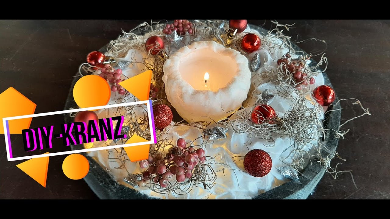 DIY- Kranz aus Wattepads schnell-einfach und günstig