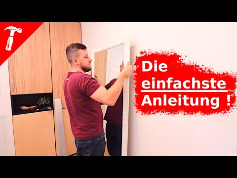 Video: Montage von Spiegeln an der Wand, Decke: Methoden, notwendige Werkzeuge