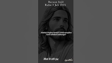 Bacaan Injil Rabu 2 Juli 2025 #bacaaninjil #injilyohanes #alkitab #injil #katolik #gerejakatolik