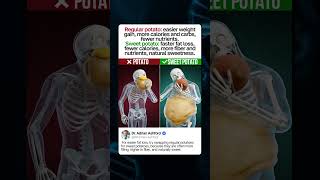 Regular Potato VS Sweet Potato | What Happens Inside Your Body #facts #health #food #gym