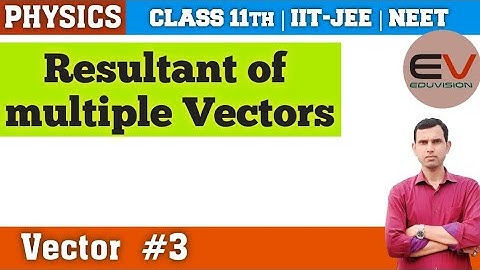 Resultant of multiple vectors physics class 11| Unit vectors | Eduvision