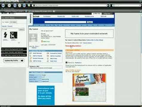 Myspace profile pimp