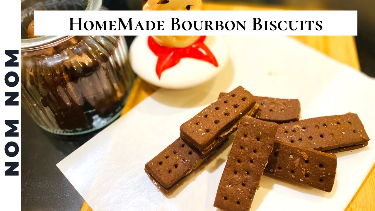 Easy Bourbon Biscuits Recipe |  Easy Recipe | No Eggs Recipe| NOM NOM 