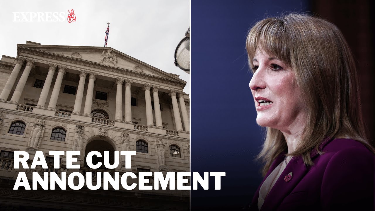 LIVE: Bank of England TORN over rate cut ahead of Reeves’ budget - YouTube