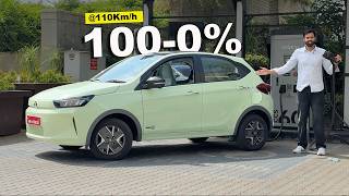 *100-0% Extreme Test* Tata Tiago EV Real Life Range Test | Worth in 10 Lakh ?