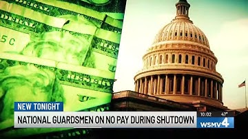 National guardsmen on no pay during shutdown