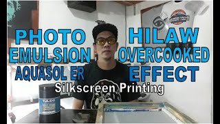 SCREEN PRINTING 022 | HOW TO APPLY PHOTO EMULSION | AQUASOL ER | HILAW AND OVERCOOKED EFFECT | DIY screenshot 3
