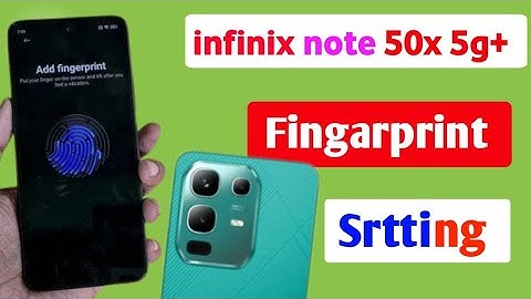 Infinix note 50x Main Fingerprint lock kaise Lagaye/How to set fingerprint lock infinix note 50x 5g+