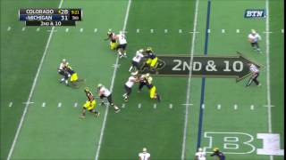 Jabrill Peppers explosive sack - Colorado vs Michigan