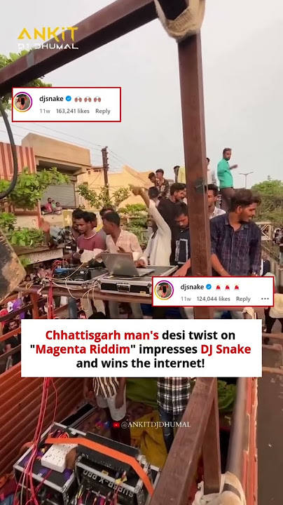 Viral Chattisgarh men's desi twist on magenta riddim impress dj snake