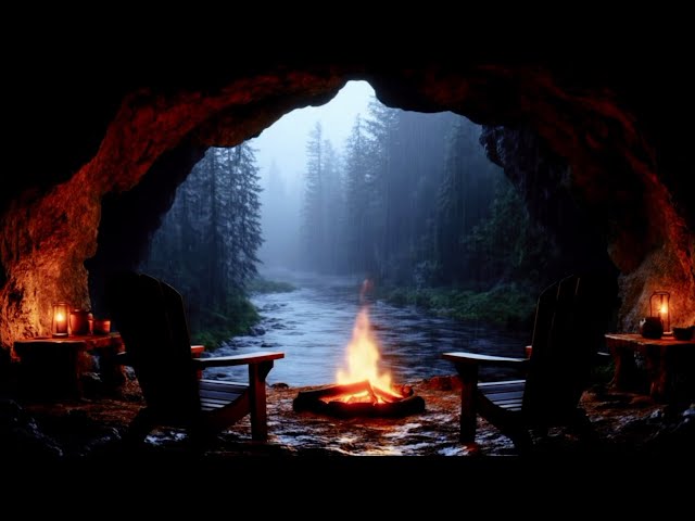 COZY Rainy Library with Fireplace | Videos made to study rather than sleep