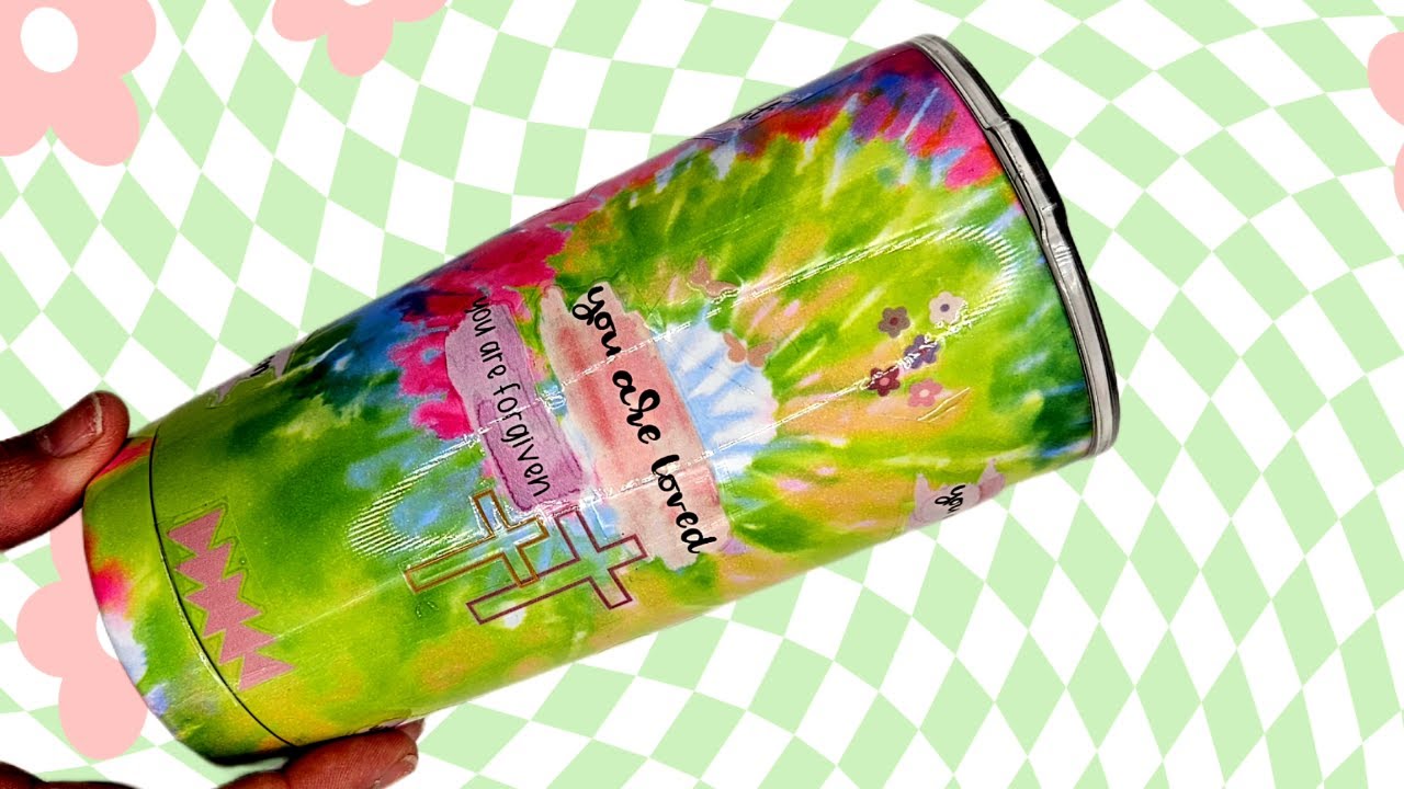 Easy Peasy Tie Dye Tumbler YouTube