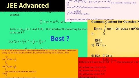 Good Problems from Allen AIOT and JEE Advanced