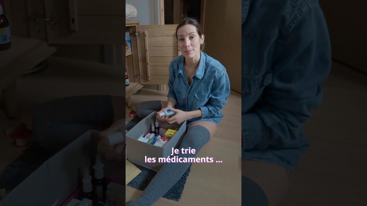Pauline trie la pharmacie… et se moque au passage ! 🤣 #oualaouti #pharmacie #catamaran