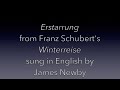 Erstarrung from Winterreise – English version