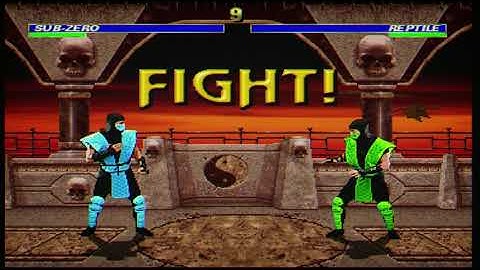 SUB-ZERO VS REPTILE: CLASSIC NINJA FIGHT GAMEPLAY | Ice vs Acid in Mortal Kombat 3 | UMK3