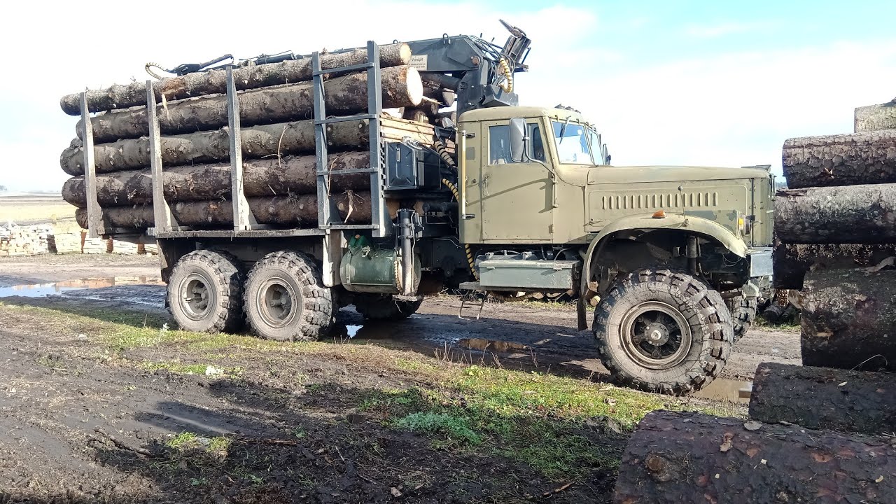 Краз Лесовоз С Манипулятором Б У Купить