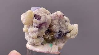 Video preview: Phantom Fluorite with Mica and Siderite – Chifeng, Inner Mongolia, China | Natural Mineral Specimen