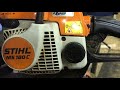 Getting the Stihl MS180 chainsaw up and running