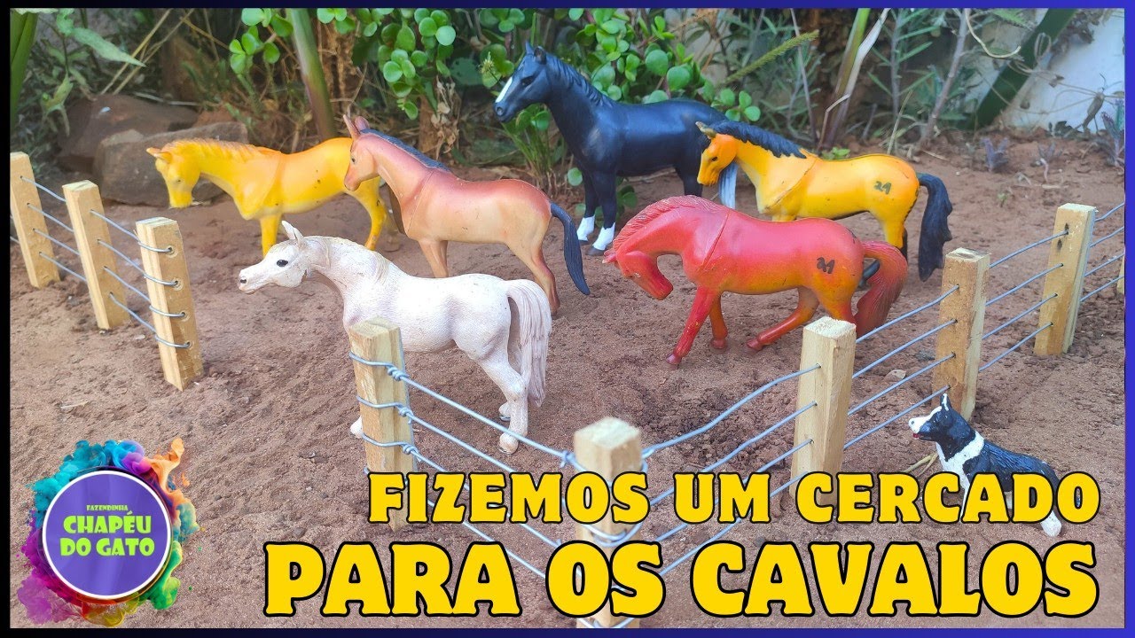 Fazenda de Brinquedo   Novo Cercado Para os Cavalos
