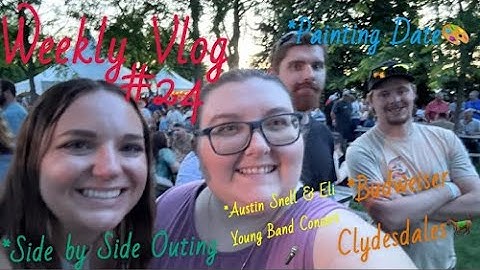 WEEKLY VLOG #24 Austin Snell and Eli Young Band Concert + Budweiser Clydesdales + Dyeing My Cabinet?