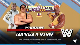 WWE 2K24 Wrestlemania 3 Andre vs Hogan