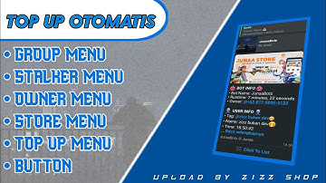 ⚠️ SCRIPT BOT WA TOP UP OTOMATIS || STORE MENU || TOP UP MENU || OWNER MENU || STORE MENU