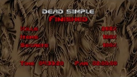 DOOM 2- Dead Simple (Nightmare) 100%