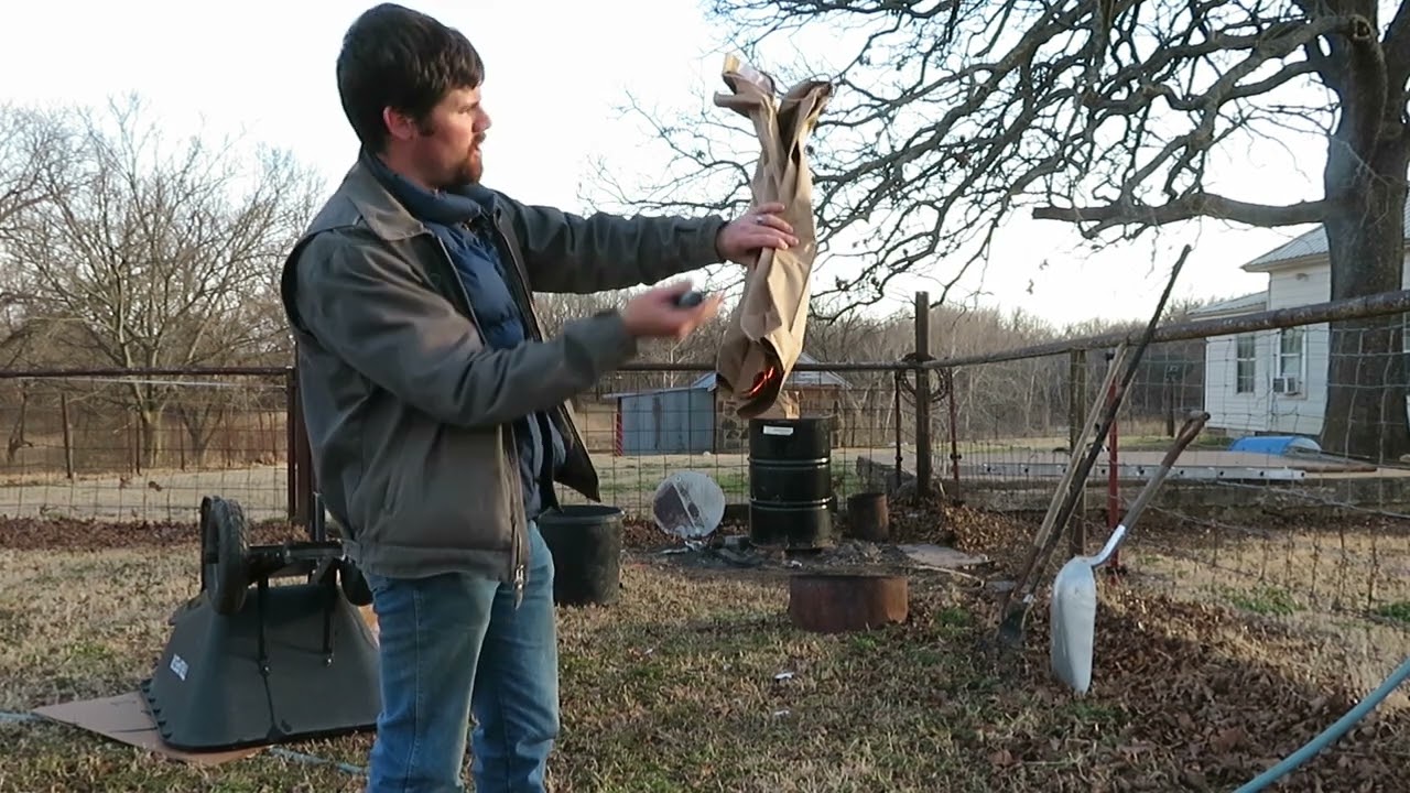 Burn Barrel First Burn (Safely)