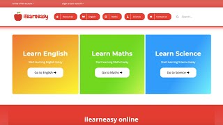 ILEARNEASY WEBSITE 🍎 | Free Worksheets, Online Lessons, & Videos screenshot 1