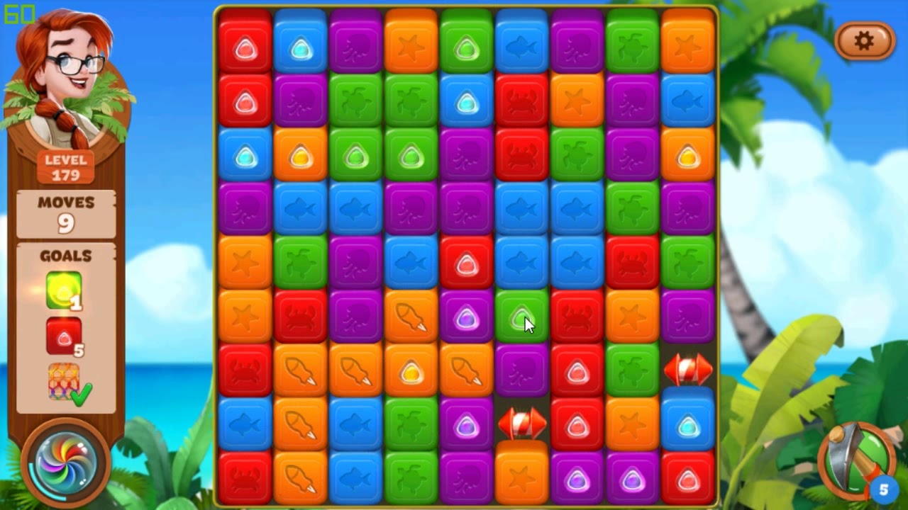 Lost Island Blast Adventure level 179