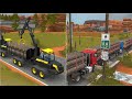 Tree cutting and wood loading in farming simulator 18 #fs18 