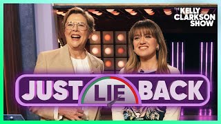 Annette Bening & Kelly Clarkson Try To Deceive Each Other In Lying Game
