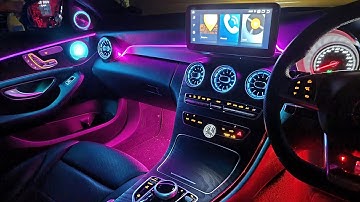 Epic Mercedes Benz C Class W205 Full Ambient Light Install | RGB LED Car Interior | Car Ambient