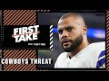 Stephen A. sounds OFF debating if the Cowboys could be a threat with a healthy Dak | First Take